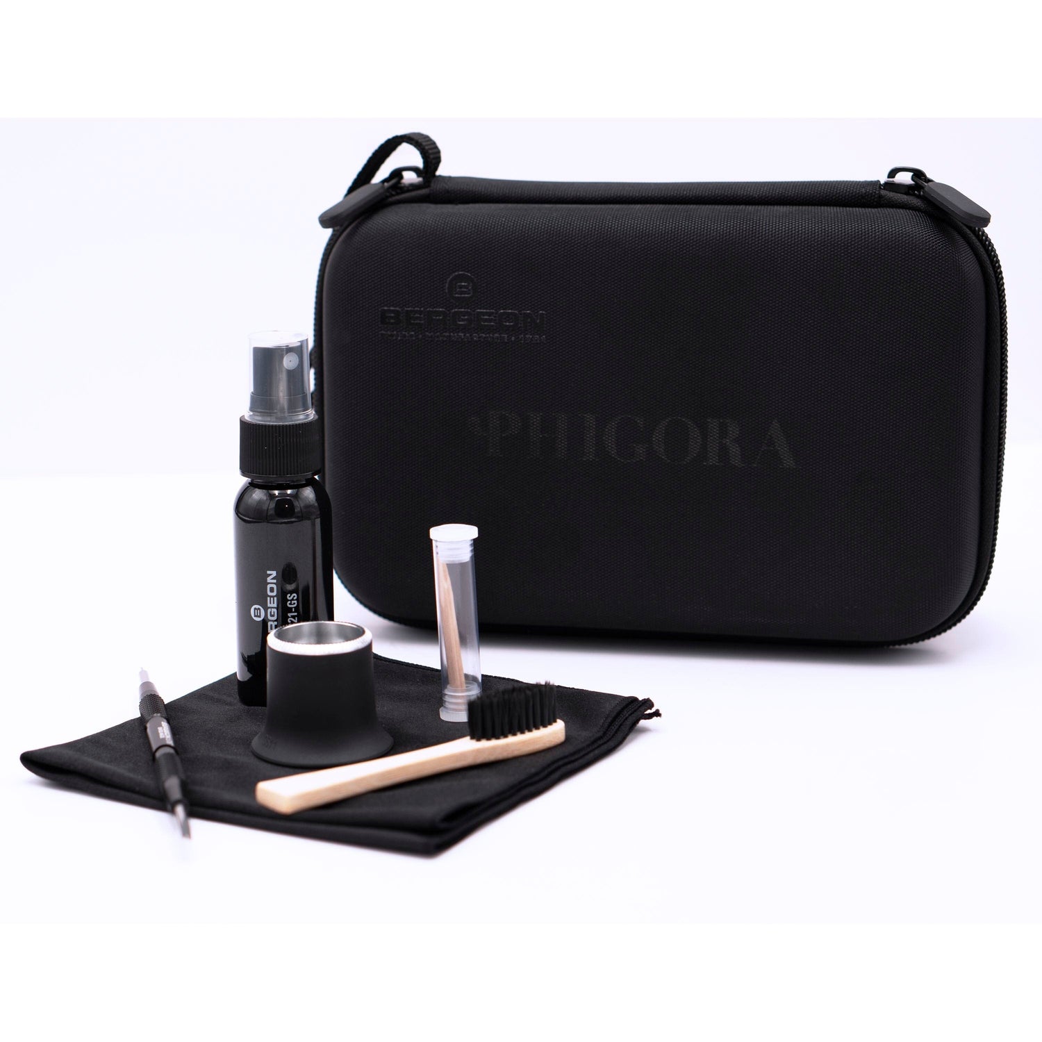 🎁 Phigora x Bergeon Watch Care Kit – Premium Travel Set for Watch Maintenance (Free Gift)
