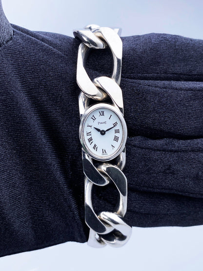 Piaget 3771 N65 18k White Gold Ladies Watch - Virtual