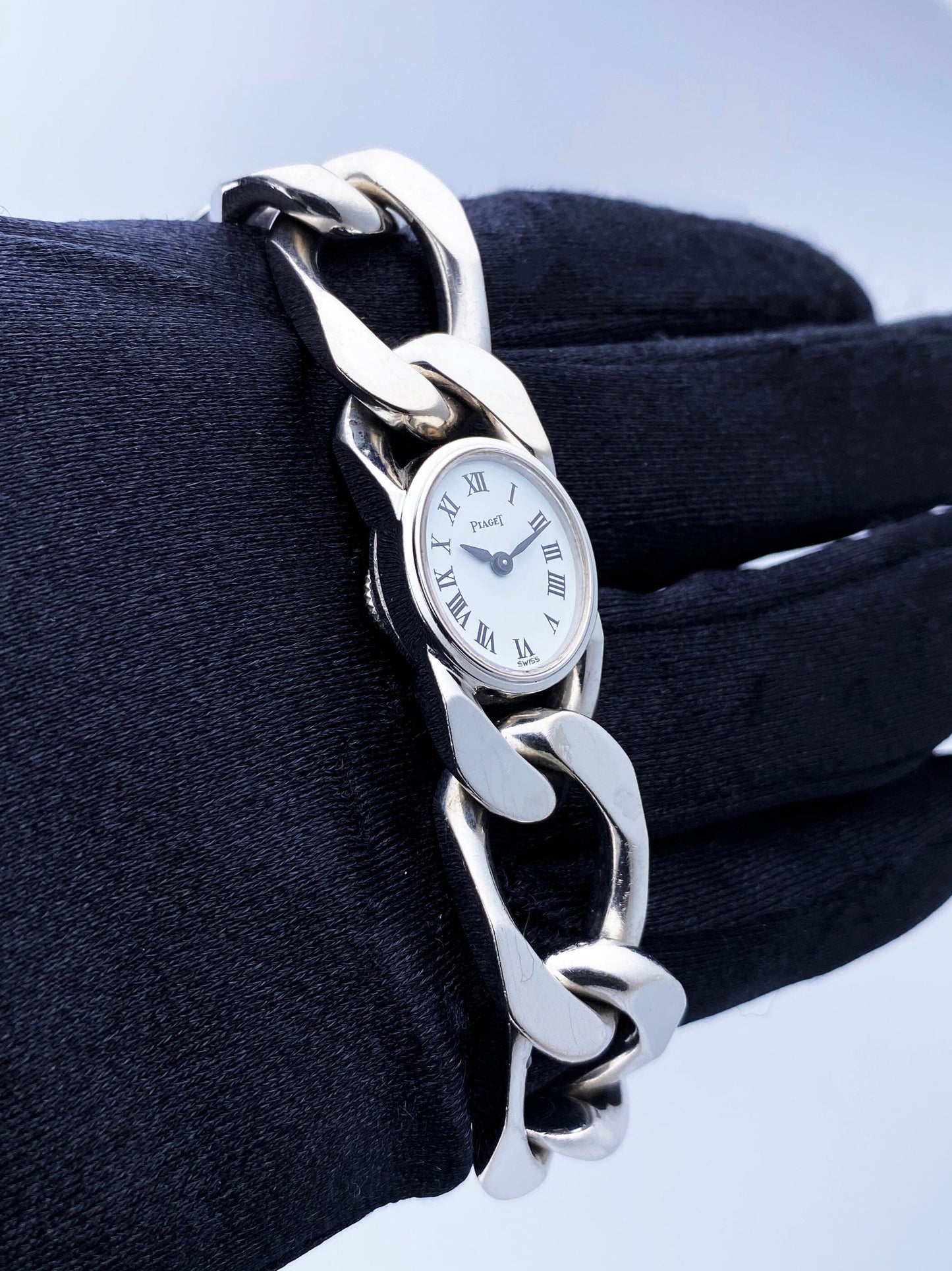 Piaget 3771 N65 18k White Gold Ladies Watch - Virtual