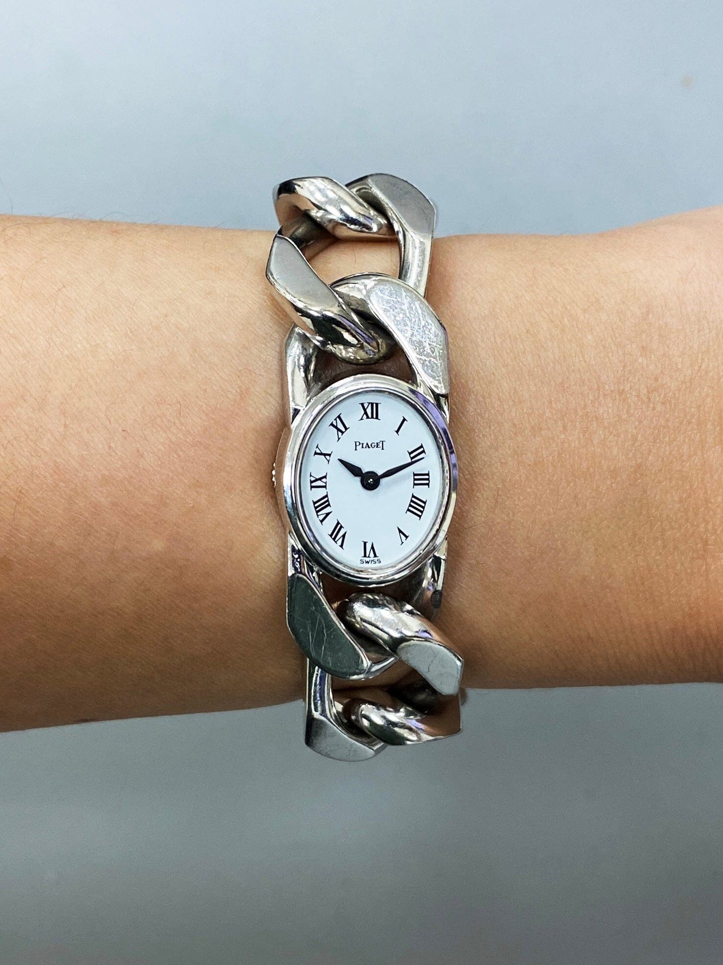 Piaget 3771 N65 18k White Gold Ladies Watch - Virtual