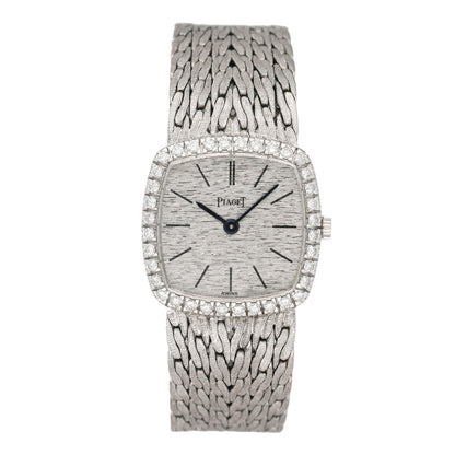 Piaget 9236 E 47 Silver Dial 18K White Gold Ladies Watch