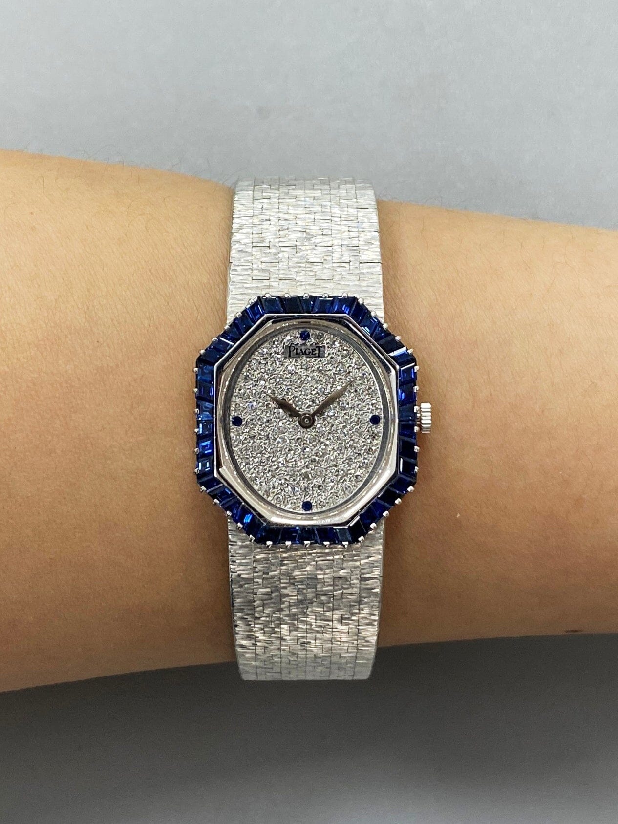 Piaget 93414A6 Pave Dial 18K White Gold Ladies Watch