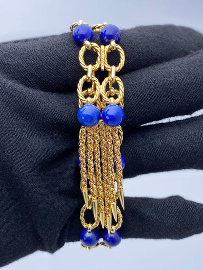 Piaget 9465 P 60 Blue Lapis 18K Yellow Gold Ladies Watch - Watches
