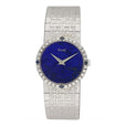 Piaget 9706 A6 Diamond Lapis Dial 18K White Gold Ladies Watch - Watches