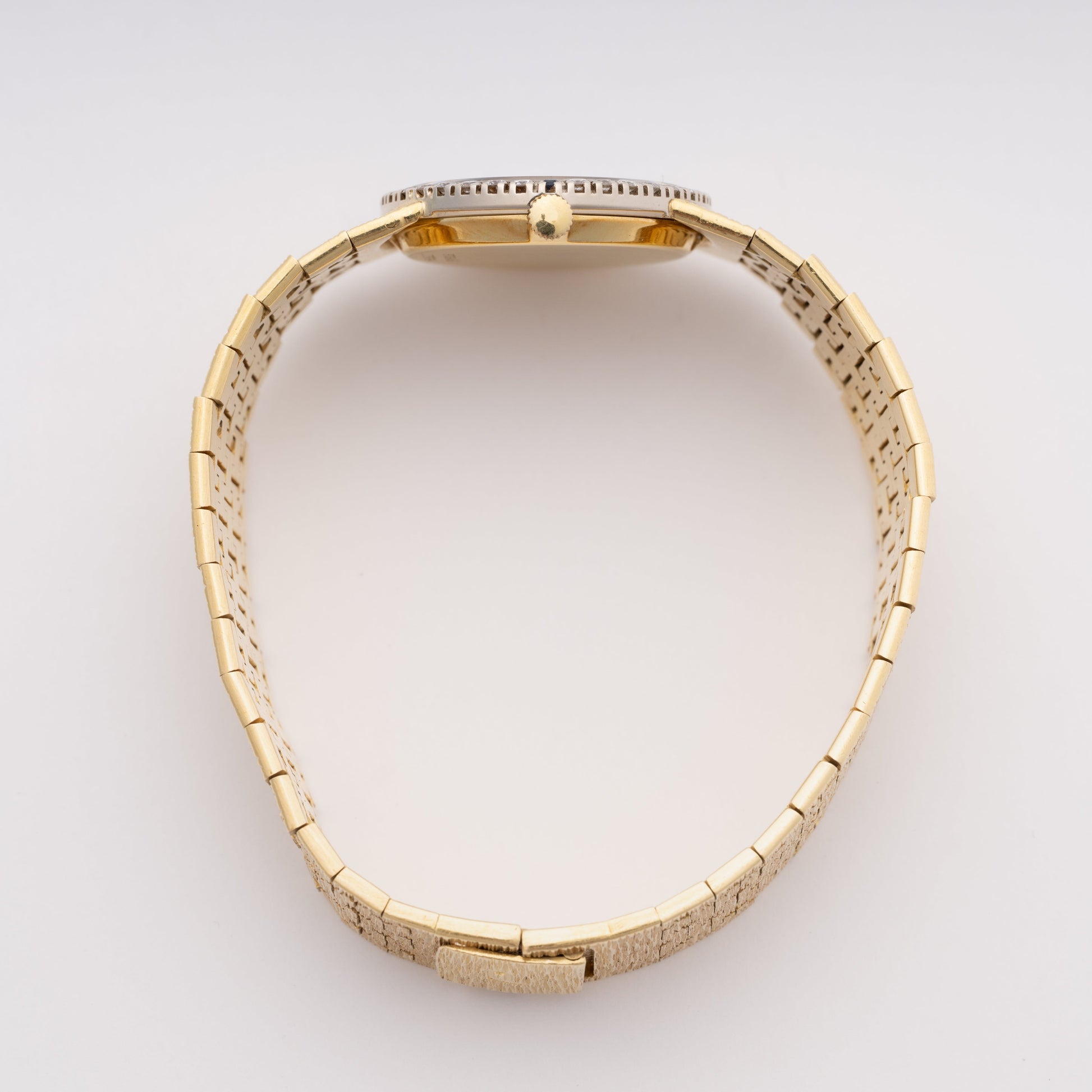 Piaget 9706 A6 Diamond Lapis Dial 18K Yellow Gold Ladies Watch - Watches