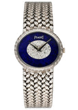 Piaget 9802D2 Lapis Lazuli Pave Dial 18K White Gold Ladies Watch - Virtual