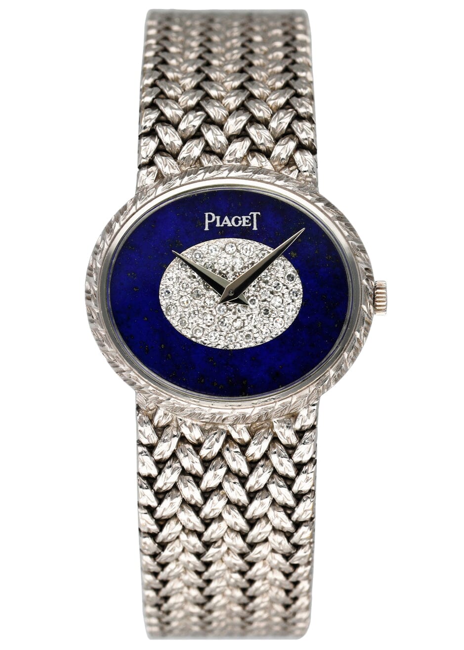 Piaget 9802D2 Lapis Lazuli Pave Dial 18K White Gold Ladies Watch - Virtual