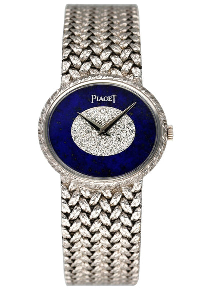 Piaget 9802D2 Lapis Lazuli Pave Dial 18K White Gold Ladies Watch - Virtual