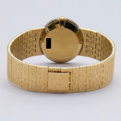 Piaget 9806 A6 Diamond Champagne Dial 18K Yellow Gold Ladies Watch - Watches