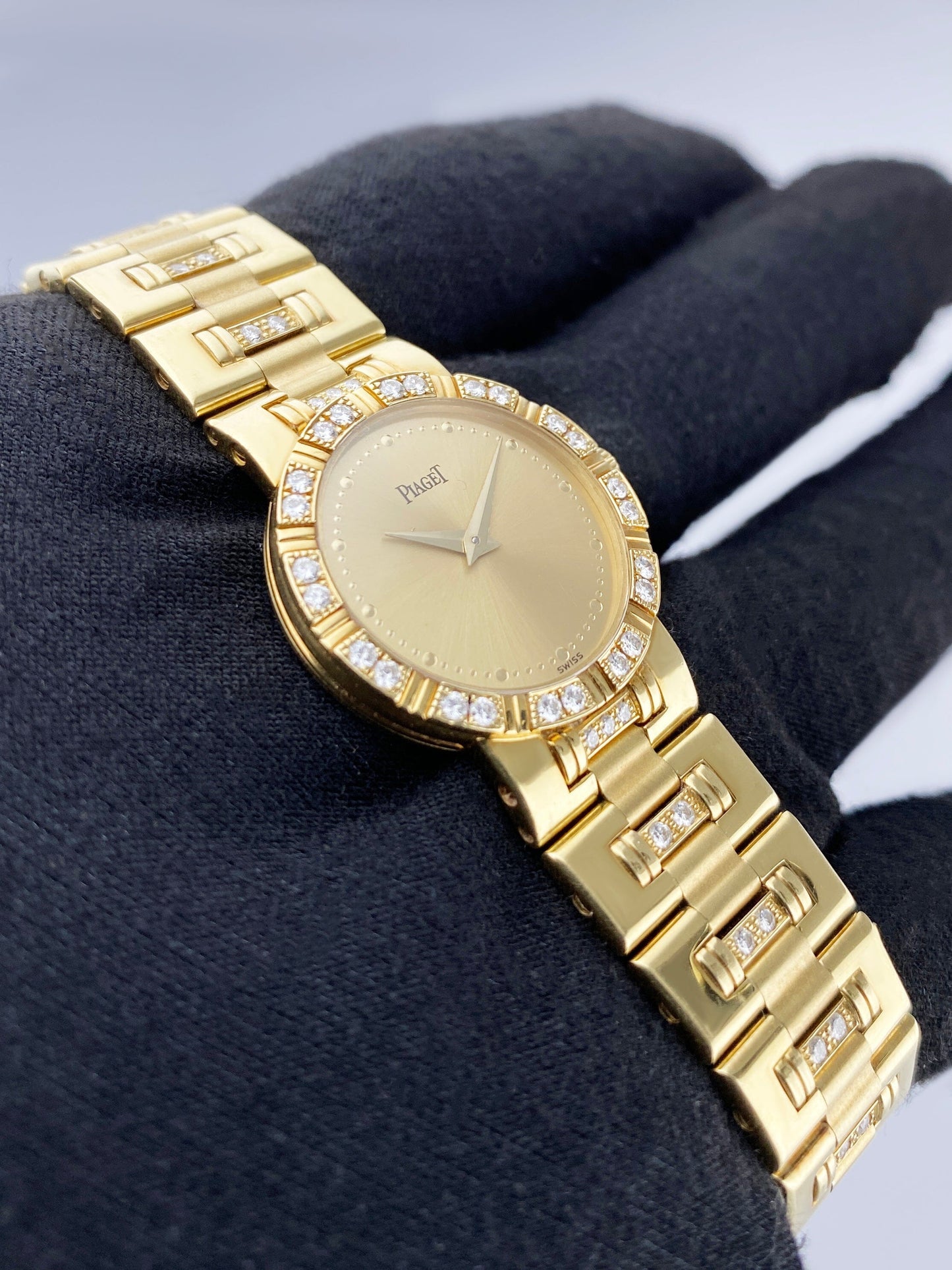 Piaget Dancer 80564 K818 Diamond Champagne Dial Ladies Watch - Watches