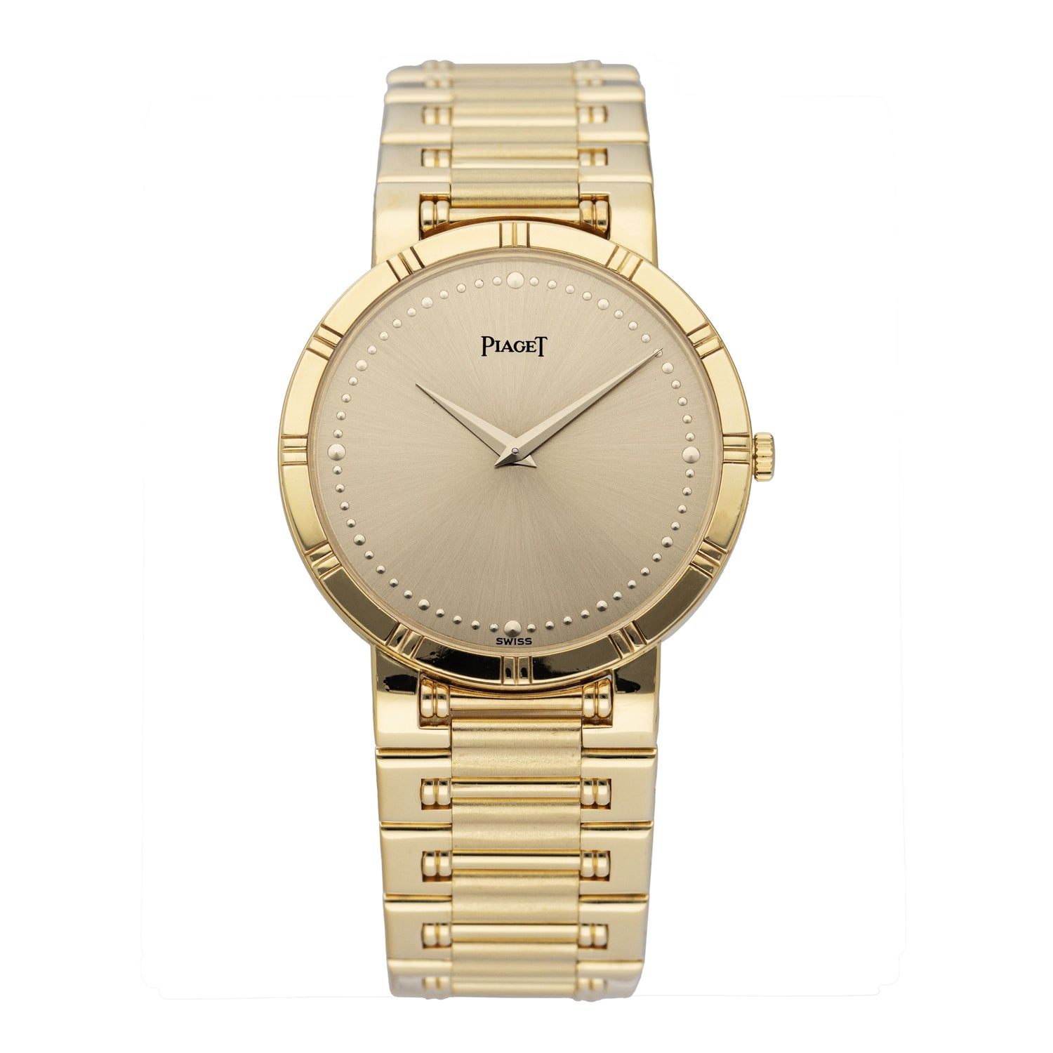 Piaget Dancer 84023 K81 Champagne Dial 18K Yellow Gold Ladies Watch - Watches