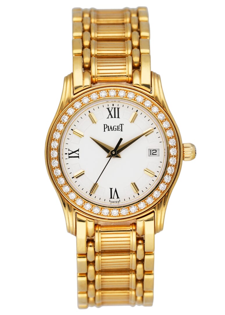 Piaget Polo 2nd Gen 22005M501D Diamond Bezel Ladies Watch Box Papers - Virtual