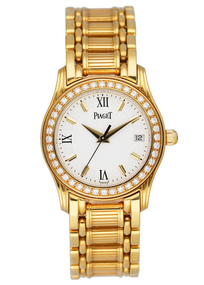 Piaget Polo 2nd Gen 22005M501D Diamond Bezel Ladies Watch Box Papers - Virtual