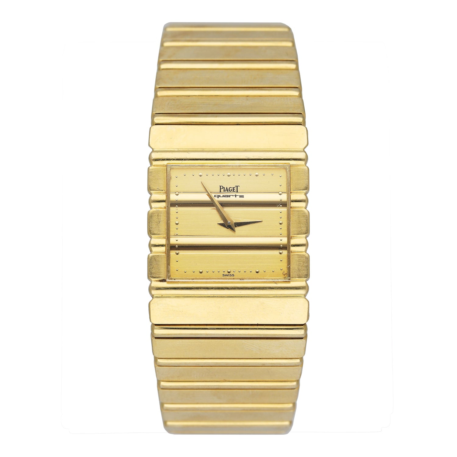 Piaget Polo Square 7131 C701 18K Yellow Gold Mens Watch - Watches