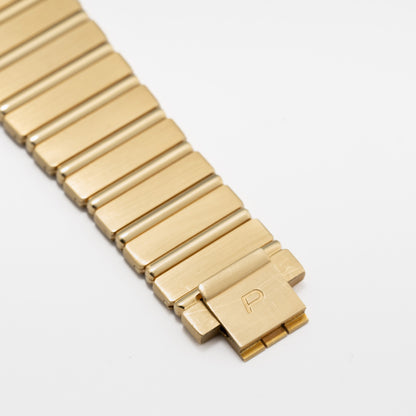 Piaget Polo Square 7131 C701 Diamond 18K Yellow Gold Mens Watch - Watches