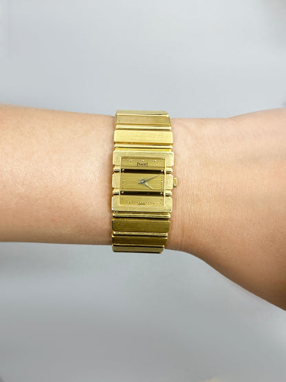 Piaget Polo Square 8131 C701 18K Yellow Gold Ladies Watch - Watches