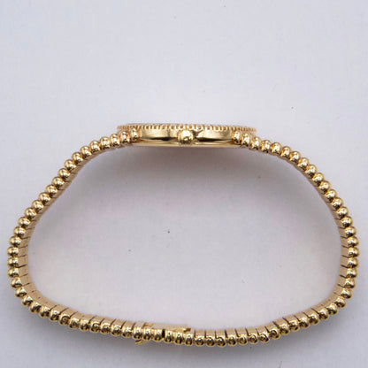 Piaget Vintage 9066 C 505 Ruby Pave Dial 18K Yellow Gold Ladies Watch - Watches
