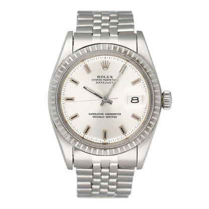 Rare Rolex Datejust 1603 Silver Prototype Dial  Stainless steel Mens Watch