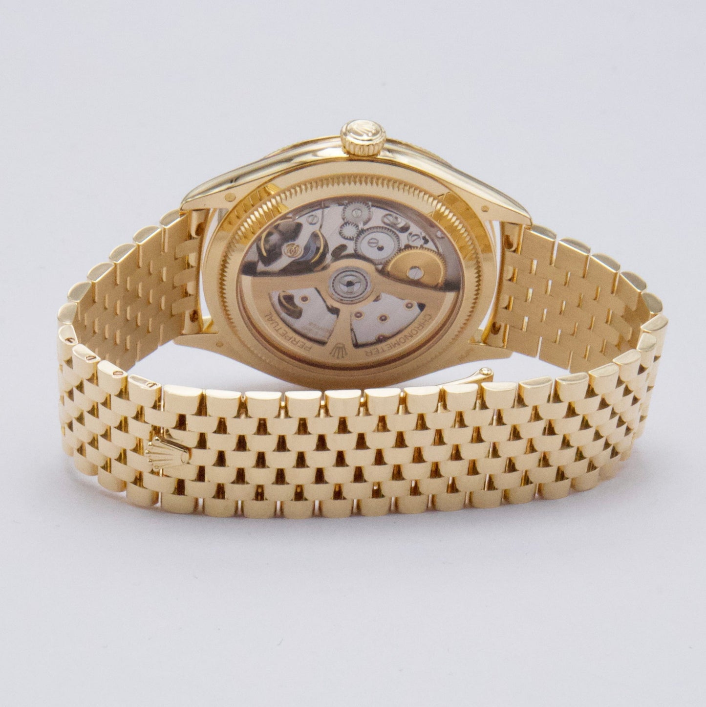 Rolex 1908 52508 Black Dial 18K Yellow Gold Mens Watch Box Papers - Watches