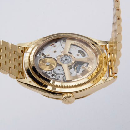 Rolex 1908 52508 Black Dial 18K Yellow Gold Mens Watch Box Papers - Watches