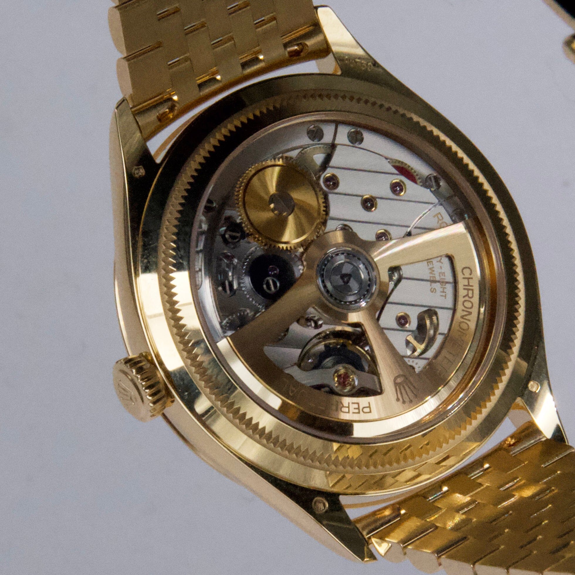 Rolex 1908 52508 White Dial 18K Yellow Gold Mens Watch Box – Phigora