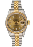 Rolex 69173 Datejust Diamond Dial Ladies Watch Box Papers - Watches