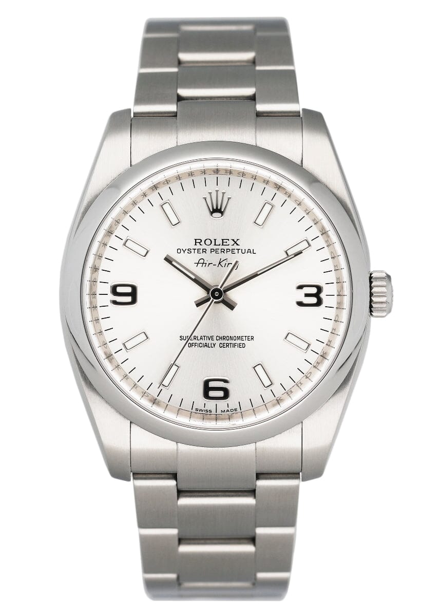 Rolex Air King 114200 Silver Dial Mens Watch Box Papers | – Phigora