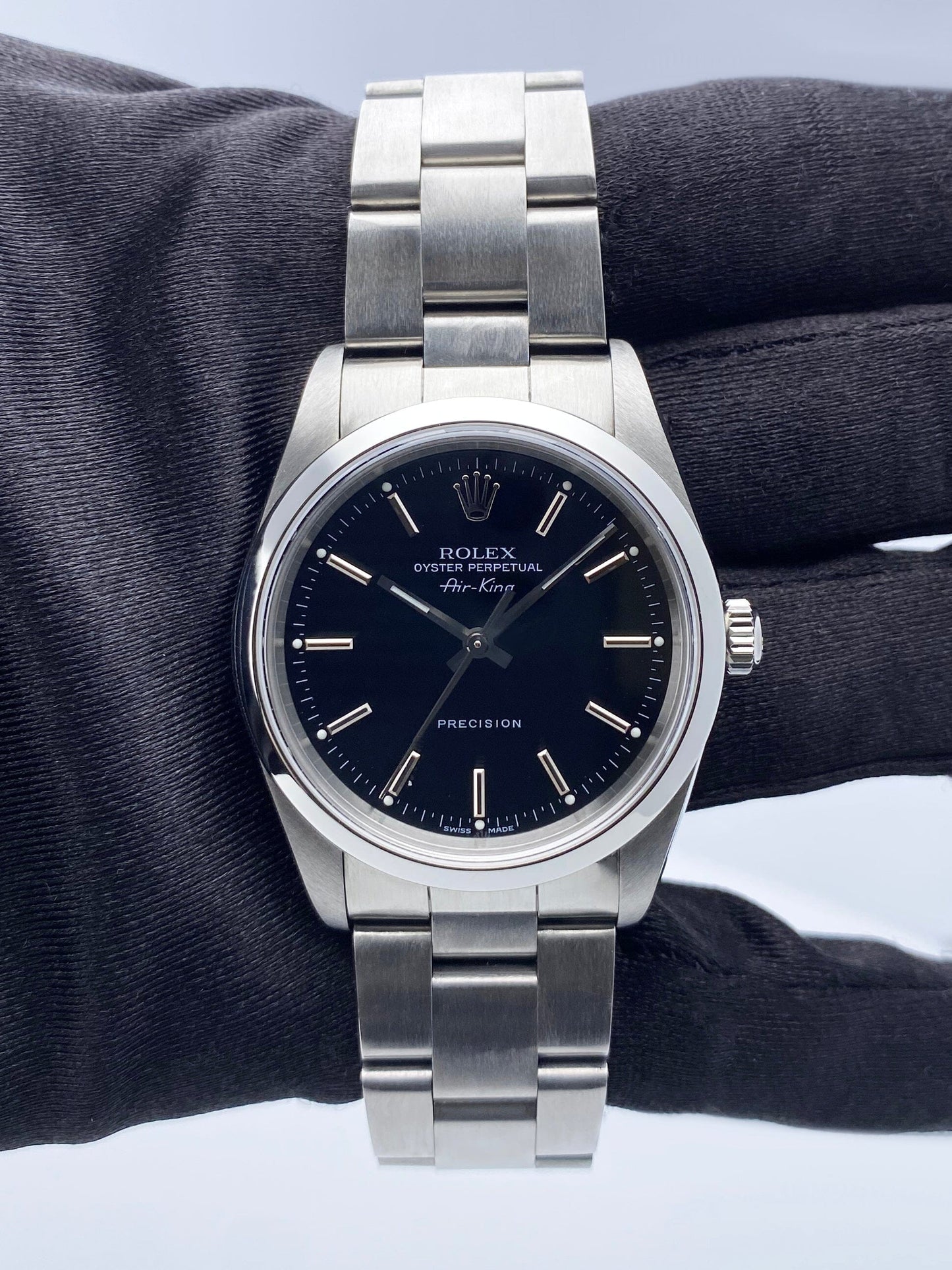 Rolex Air King Precision 14000M Mens Watch Box Papers - Wristwatch