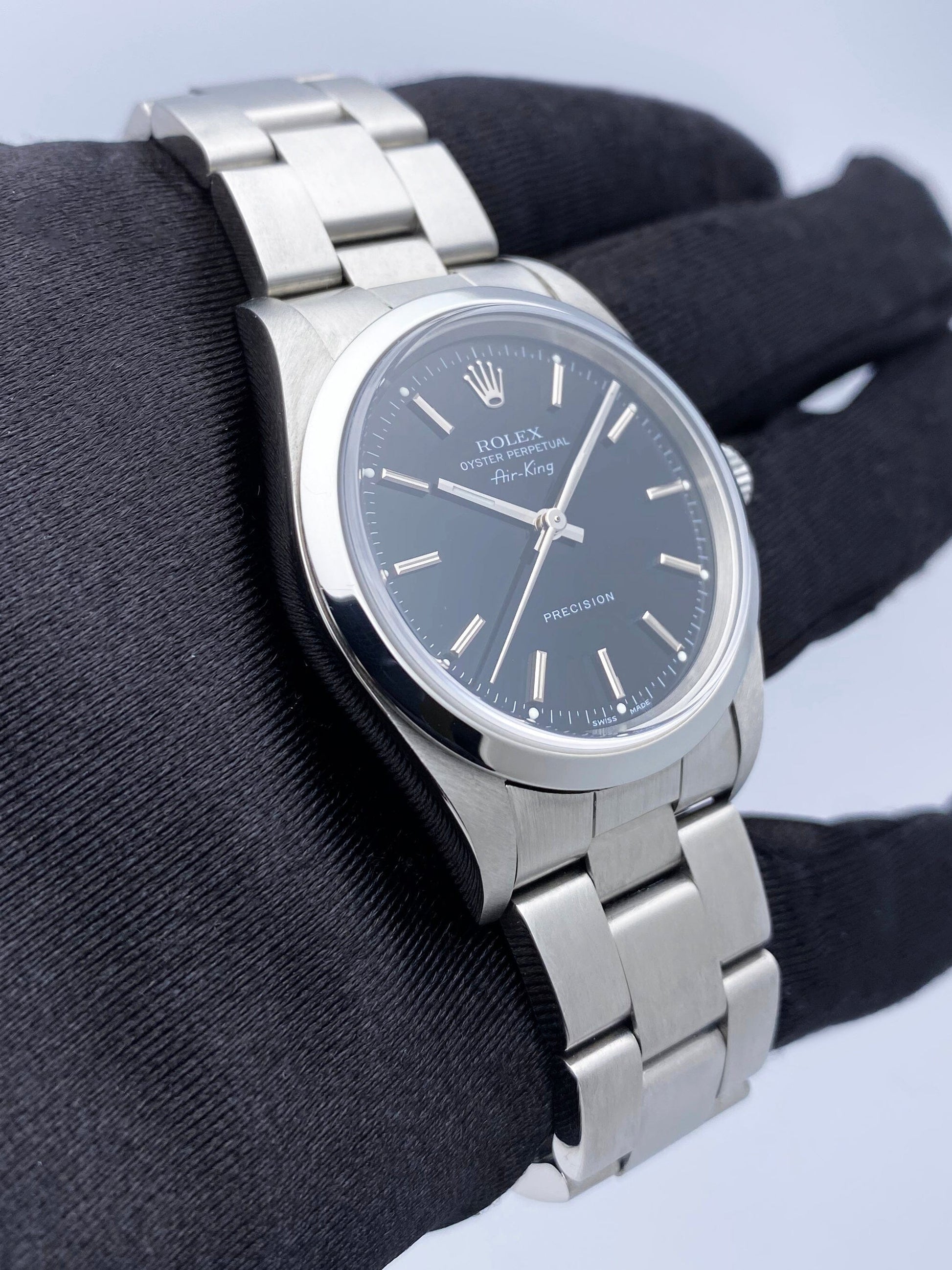 Rolex Air King Precision 14000M Mens Watch Box Papers - Wristwatch