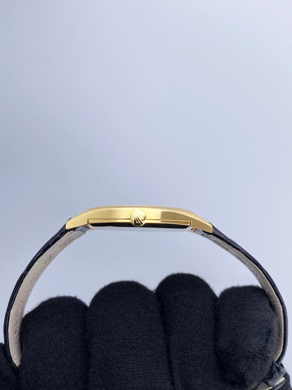 Rolex Cellini 3806 Blue Vignette Dial 18K Yellow Gold Mens Watch - Watches