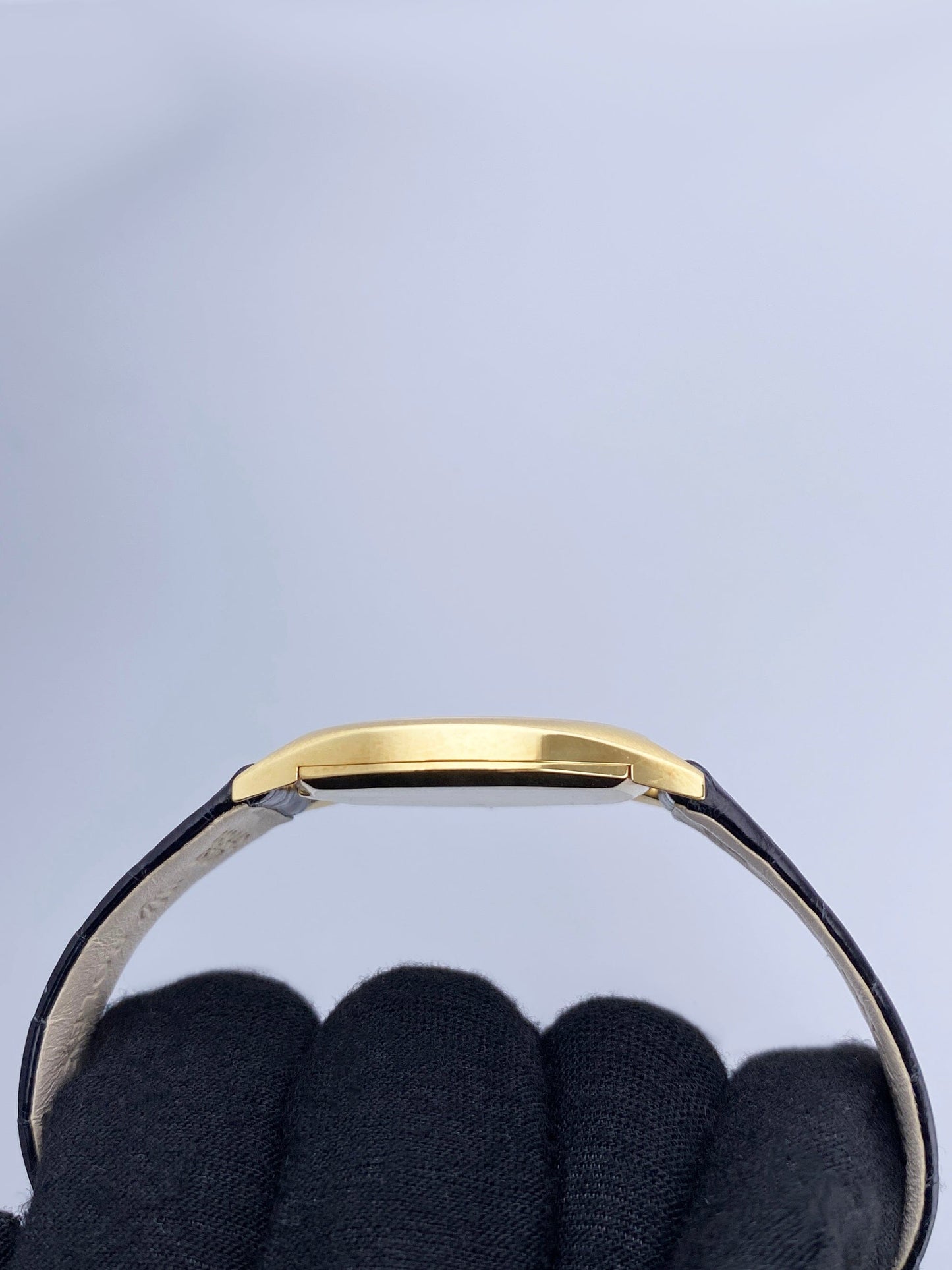 Rolex Cellini 3806 Blue Vignette Dial 18K Yellow Gold Mens Watch - Watches