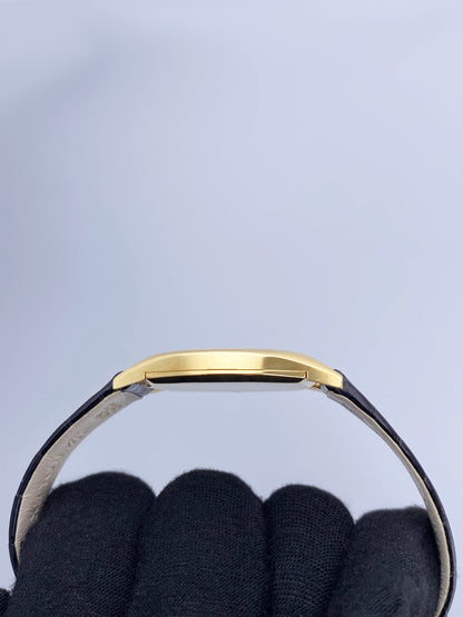 Rolex Cellini 3806 Blue Vignette Dial 18K Yellow Gold Mens Watch - Watches