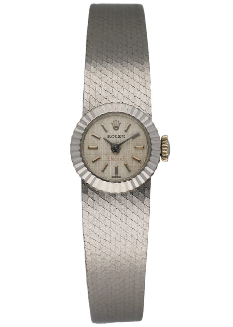 Rolex Chameleon Orchid 18k White Gold Ladies Watch