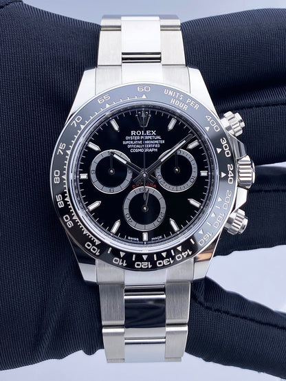 Rolex Cosmograph Daytona 126500LN Black Dial Mens Watch Box Papers - Watches