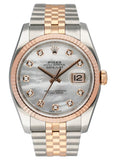 Rolex Datejust 116231 MOP Diamond Dial 18K Rose Gold Steel Watch - Virtual