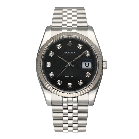Rolex Datejust 116234 Silver Dial Mens Watch Box Papers - Watches
