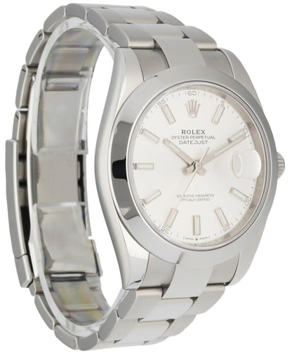 Rolex Datejust 126300 Stainless steel Men’s Watch Box & Papres - Wristwatch