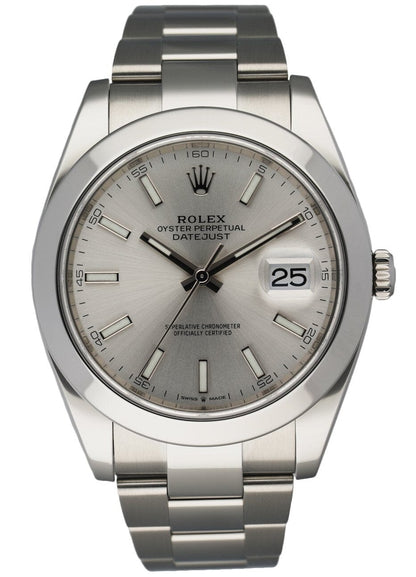 Rolex Datejust 126300 Stainless steel Men’s Watch Box & Papres - Wristwatch