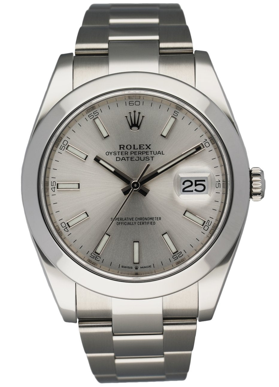 Rolex Datejust 126300 Stainless steel Men’s Watch Box & Papres - Wristwatch