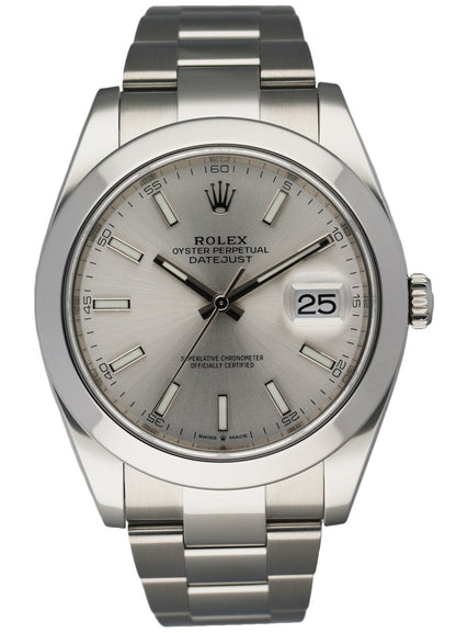 Rolex Datejust 126300 Stainless steel Men’s Watch Box & Papres - Wristwatch