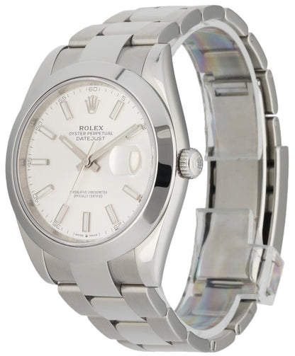 Rolex Datejust 126300 Stainless steel Men’s Watch Box & Papres - Wristwatch
