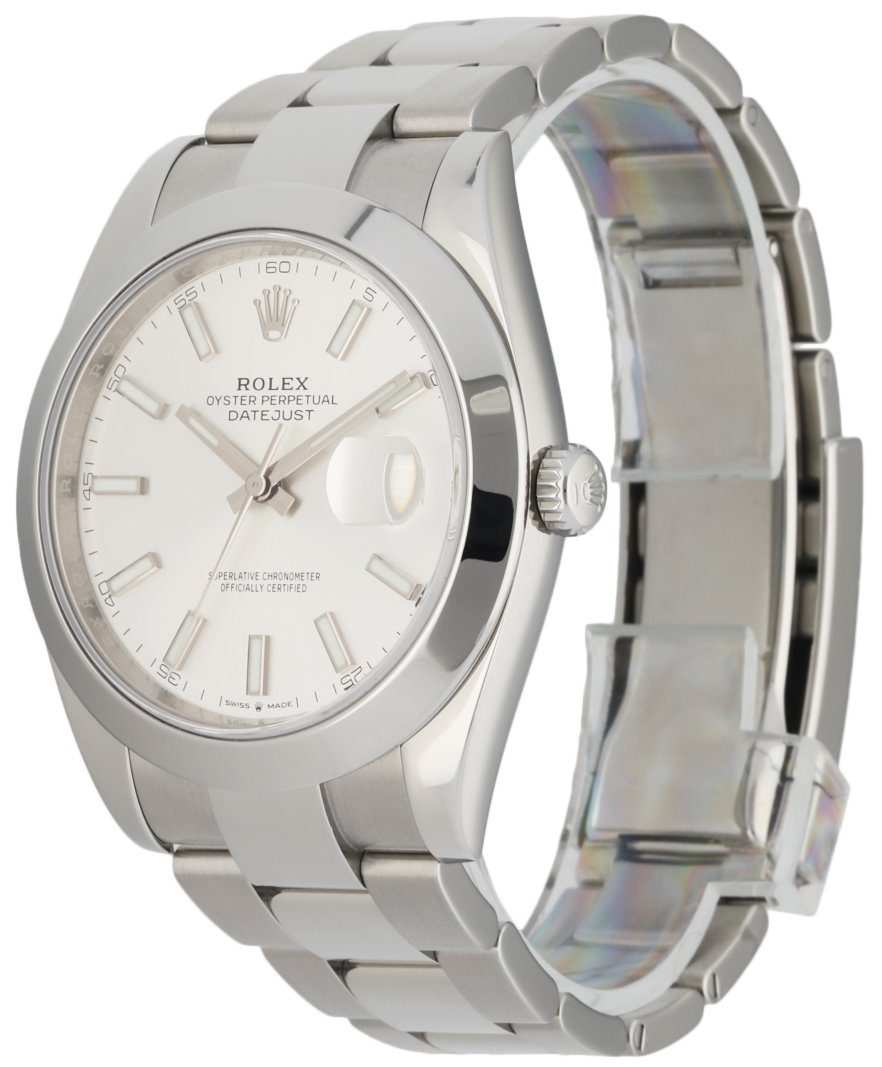 Rolex Datejust 126300 Stainless steel Men’s Watch Box & Papres - Wristwatch