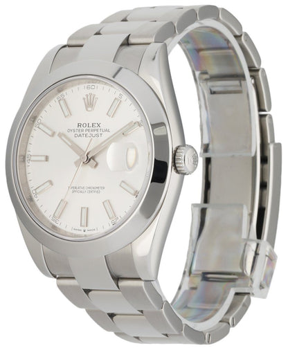 Rolex Datejust 126300 Stainless steel Men’s Watch Box & Papres - Wristwatch