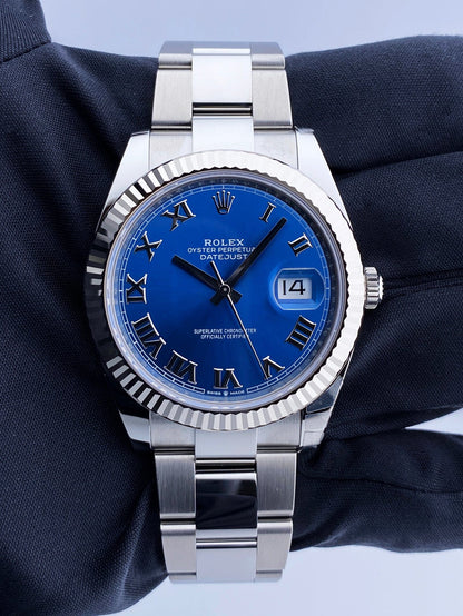 Rolex Datejust 126334 Blue Dial Mens Watch Box & Papers - Wristwatch