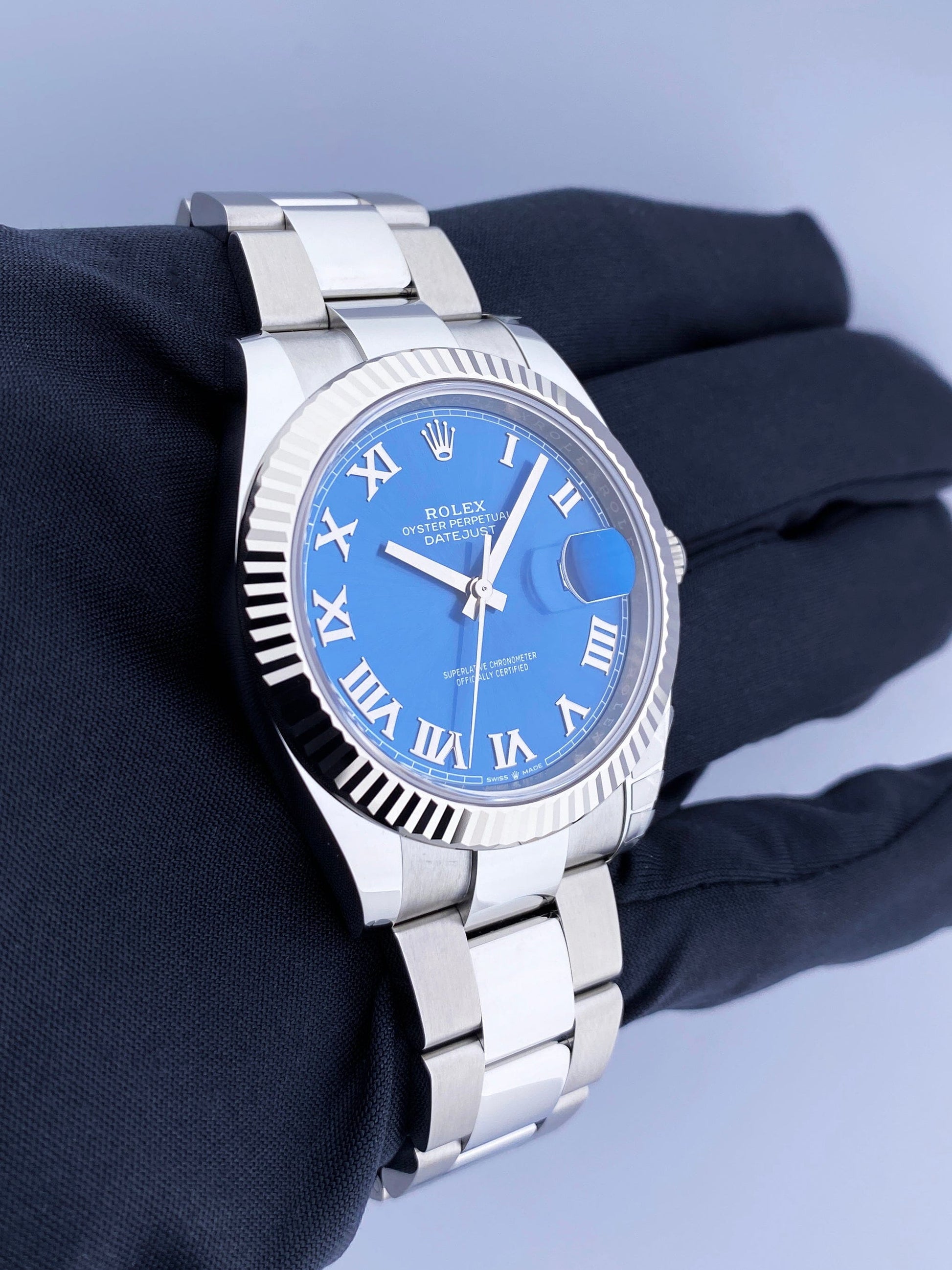 Rolex Datejust 126334 Blue Dial Mens Watch Box & Papers - Wristwatch