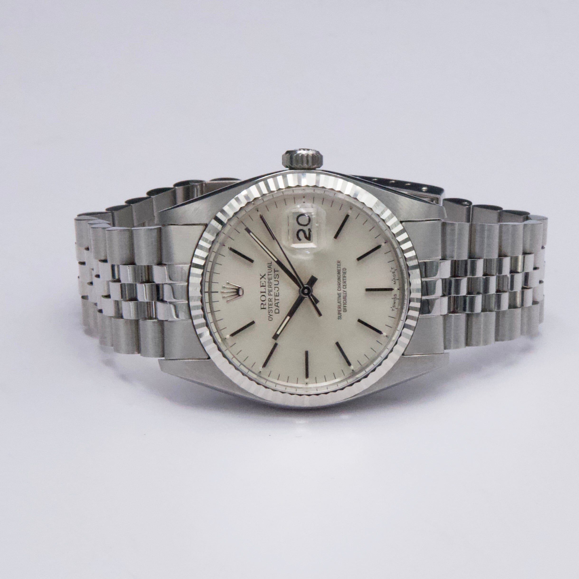 Rolex Datejust 16014 Silver Dial Stainless Steel Mens Watch – Phigora
