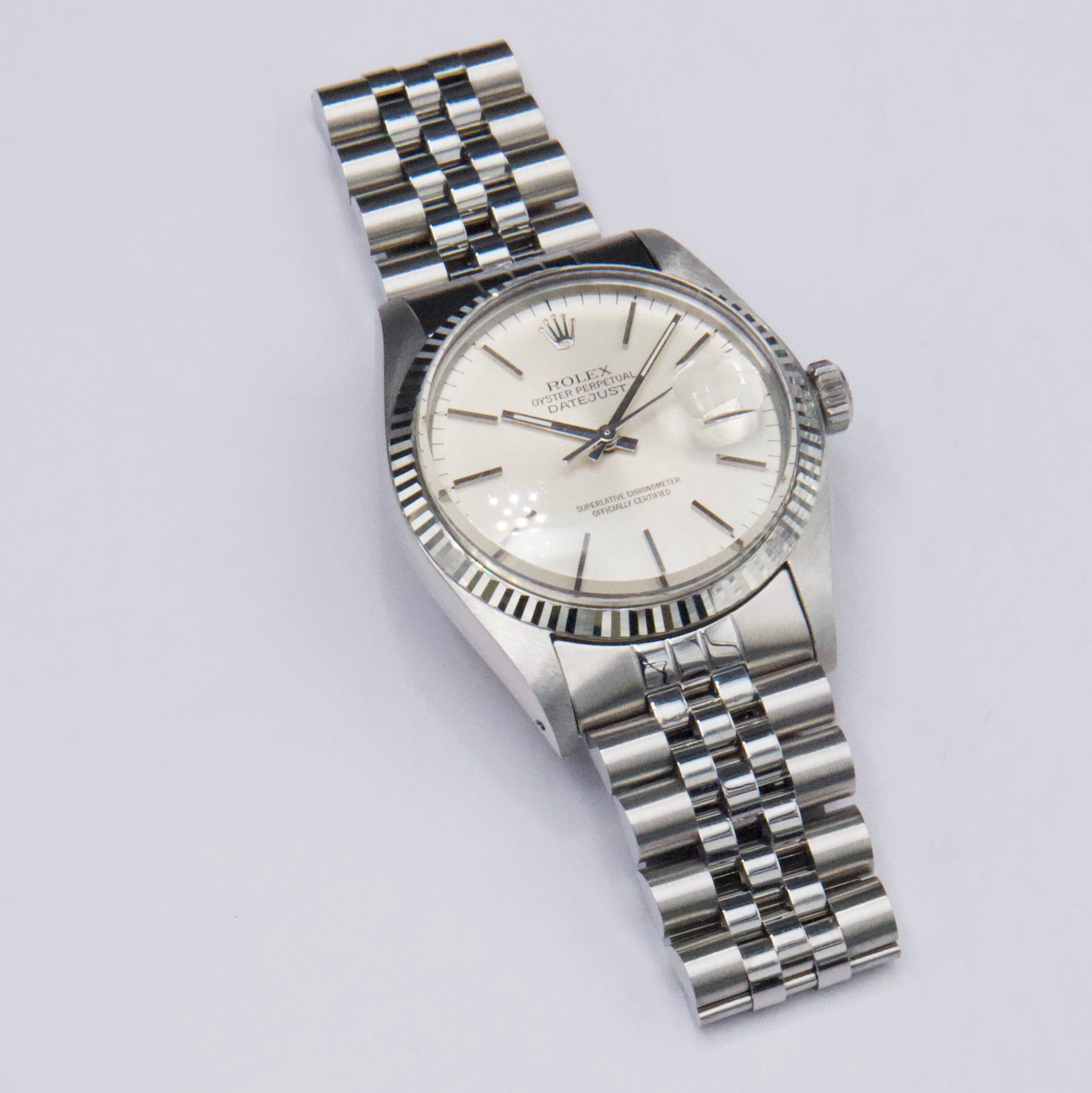 時計 ROLEX Datejust 16014 Rolex Datejust 16014 Silver Dial Stainless Steel Mens Watch – Phigora