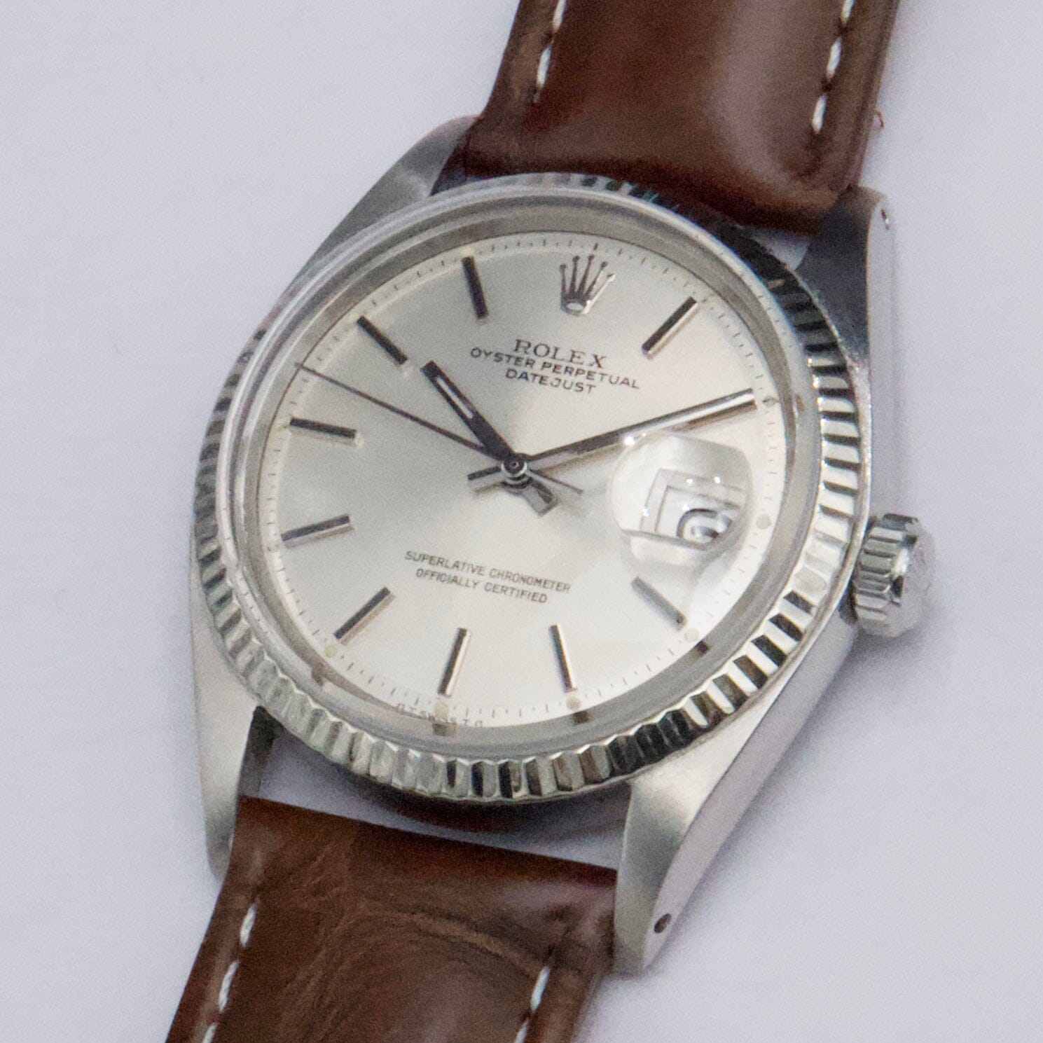 Rolex Datejust 1601 Silver Dial Stainless Steel Mens Watch - Watches