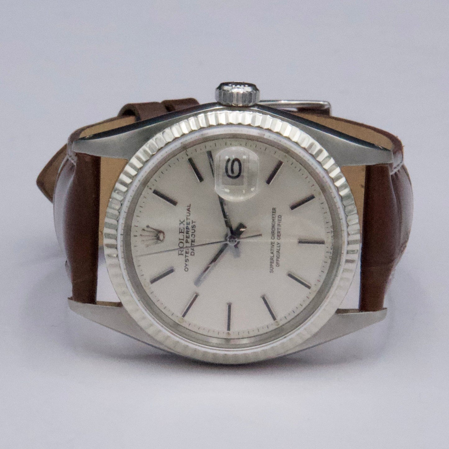Rolex Datejust 1601 Silver Dial Stainless Steel Mens Watch - Watches