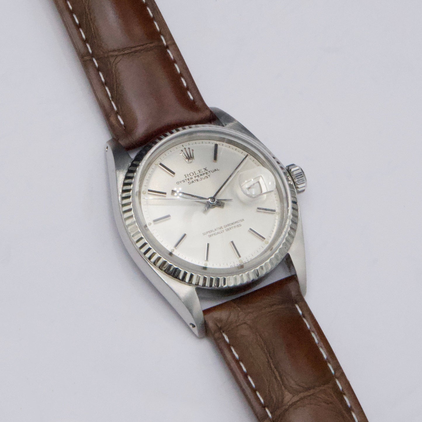 Rolex Datejust 1601 Silver Dial Stainless Steel Mens Watch - Watches